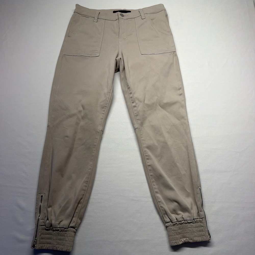 J Brand Arkin Zip Ankle Jogger 26 Driftwood Tan Womens Utility Pants JB002784